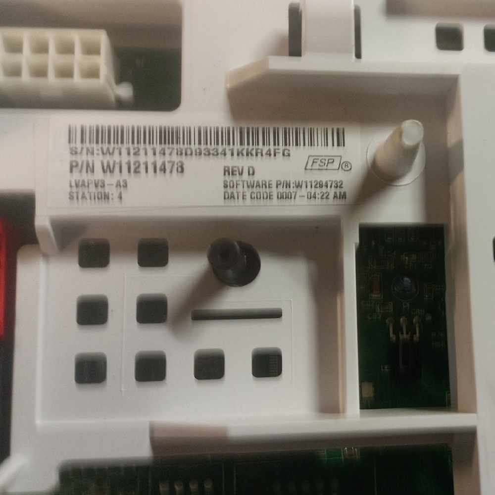 W11211478 Control Panel Whirlpool